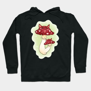 Screaming Surreal Mushroom Cats Hoodie